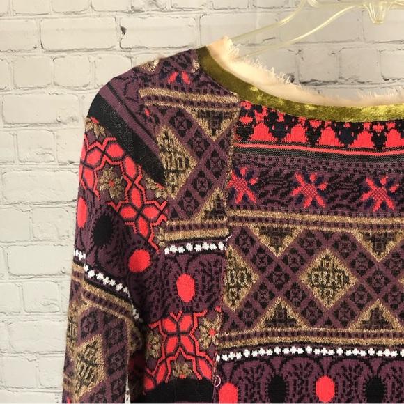 TUNIC - Women's Free People Multicolored Abstract Prism Patterned Tunic. Size S - Picture 12 of 16